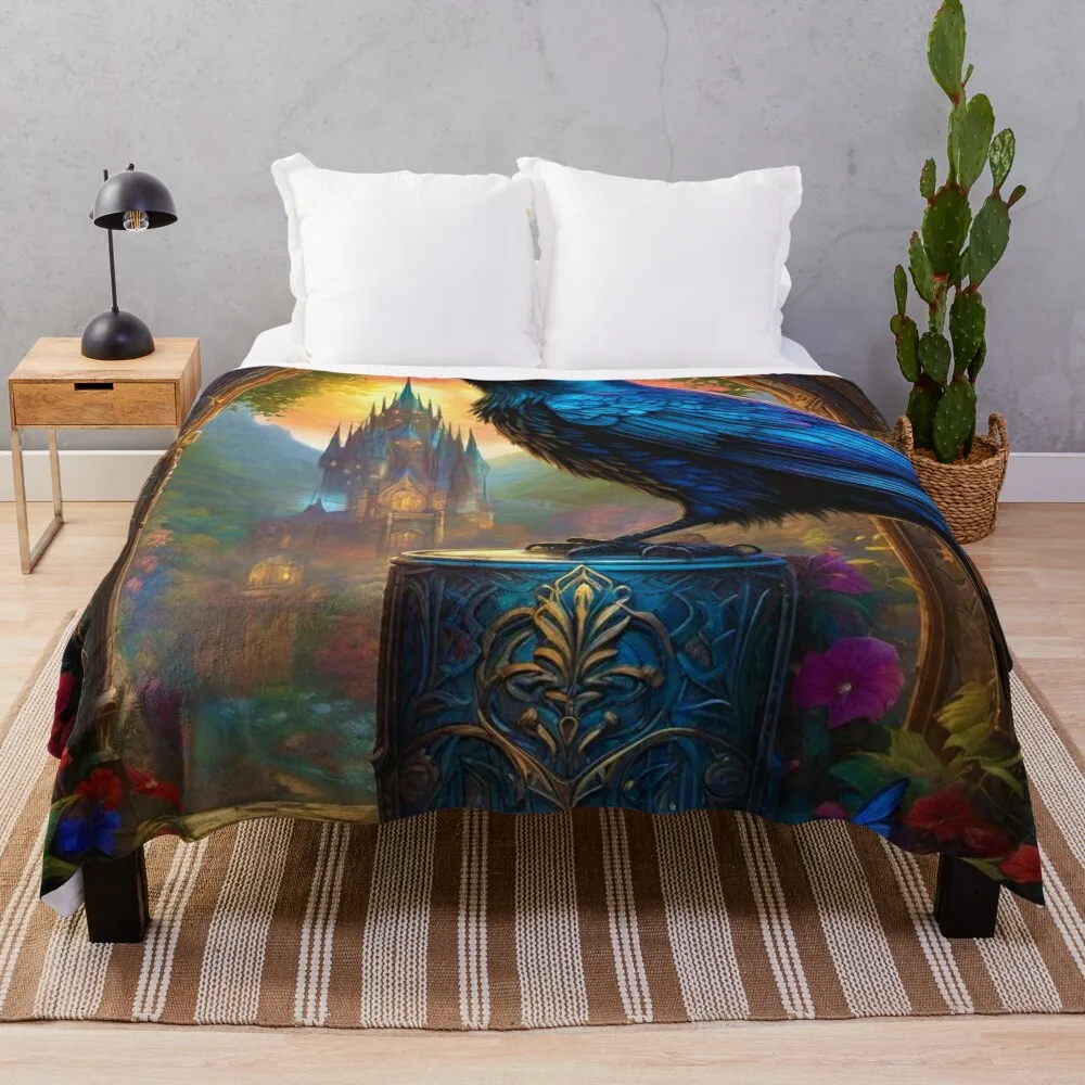 The Raven - Fantasy Art Throw Blanket Luxury St Blanket Blanket Fluffy Blanket Sofa Soft Plaid
The Raven - Fantasy Art Throw Blanket Luxury St Blanket Blanket Fluffy Blanket Sofa Soft Plaid