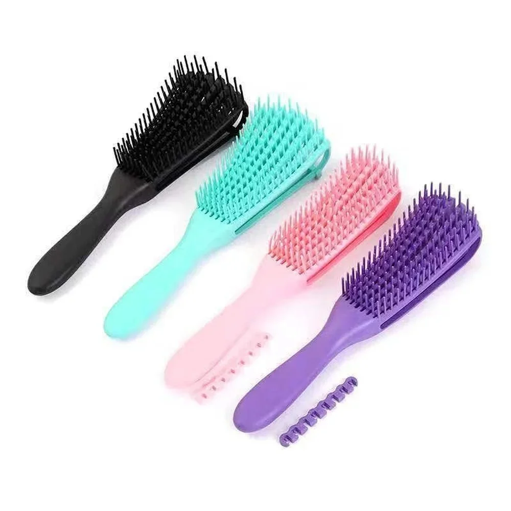 

1PC Massage Fluffy Curly Hair Eight Claw Comb Scalp Massage Hair Comb Horn Removal Brush Female Modeling Comb Hair Style Tool