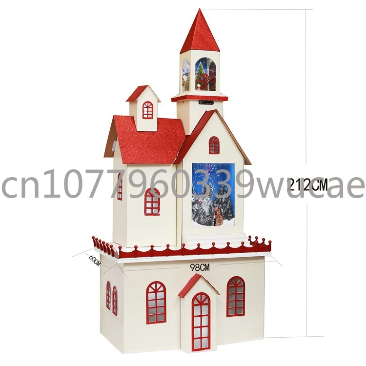 New Christmas Large Scene Wooden House Layout Two Meters High Snow Bluetooth Decoration Castle
New Christmas Large Scene Wooden House Layout Two Meters High Snow Bluetooth Decoration Castle