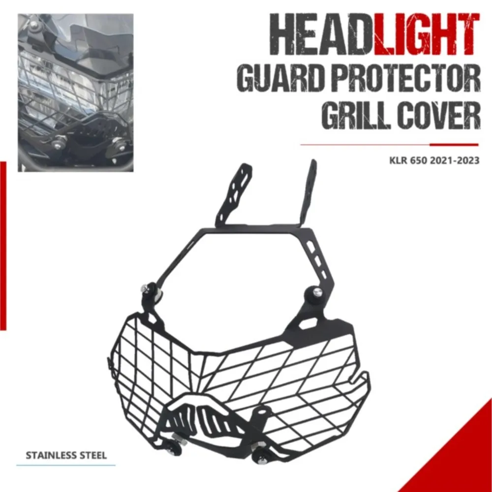 For Kawasaki KLR650 Headlight Guard stainless steel Aluminium For Kawasaki KLR 650 2021-2022-2023 Motorcycle Headlight
For Kawasaki KLR650 Headlight Guard stainless steel Aluminium For Kawasaki KLR 650 2021-2022-2023 Motorcycle Headlight