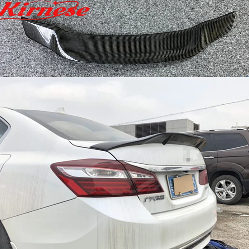 Car-styling R Style Luster Carbon Fiber/FRP Rear Trunk Spoiler Wing Fit for Honda Accord 2014 - 2016
Car-styling R Style Luster Carbon Fiber/FRP Rear Trunk Spoiler Wing Fit for Honda Accord 2014 - 2016