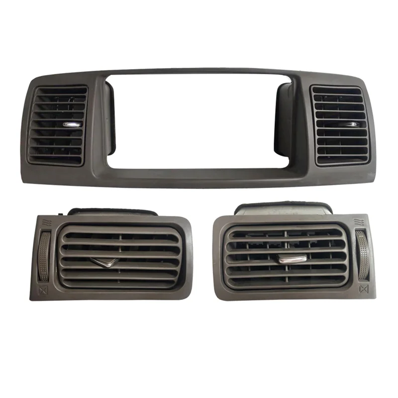 

3Pcs Car Dashboard A/C Air Conditioning Outlet Vent Panel Grille Frame Radio Fascia for Toyota Corolla E120 EX 03-06