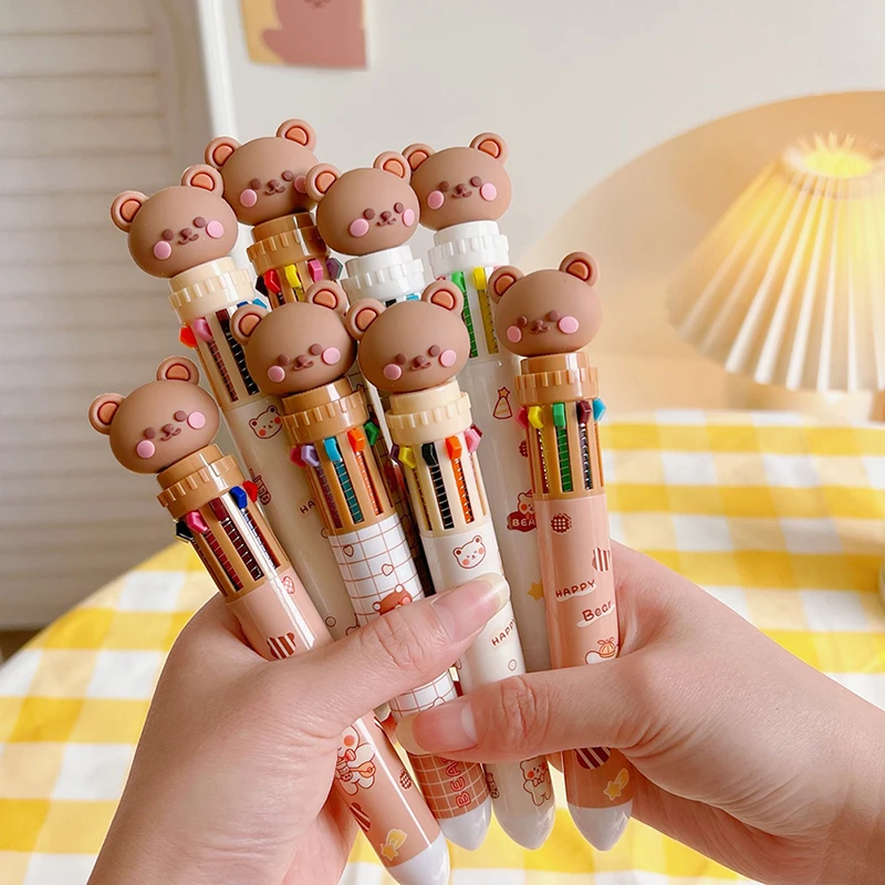 Kawaii Медведь мультфильм силикон 10 цветов короткая и толстая шариковая ручка Школа Офис поставка подарок канцелярские товары Papelaria Escolar
Kawaii Медведь мультфильм силикон 10 цветов короткая и толстая шариковая ручка Школа Офис поставка подарок канцелярские товары Papelaria Escolar