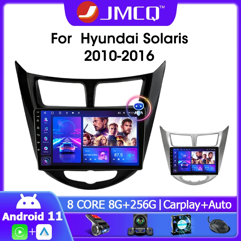 JMCQ 9" 4G+WiFi 2din Android 11.0 Car Radio Multimidia Video Player For Hyundai Solaris Accent Verna 2010-2016 Navigation GPS
JMCQ 9" 4G+WiFi 2din Android 11.0 Car Radio Multimidia Video Player For Hyundai Solaris Accent Verna 2010-2016 Navigation GPS