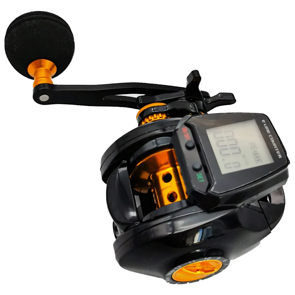 Rechargeable 7.2:1 Digital Fishing Baitcasting Reel with Accurate Line Counter Large Display Bite Alarm Counting Fish Reels
Rechargeable 7.2:1 Digital Fishing Baitcasting Reel with Accurate Line Counter Large Display Bite Alarm Counting Fish Reels