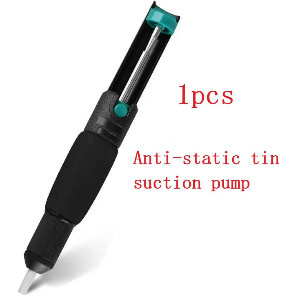 Desoldering Pump Solder Sucker Welding Soldering Iron Braid Suction Removal Anti-static Tin Suction Pump Double Open Tin Suction
Desoldering Pump Solder Sucker Welding Soldering Iron Braid Suction Removal Anti-static Tin Suction Pump Double Open Tin Suction