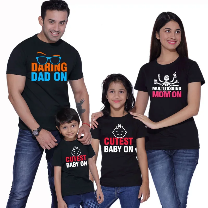 Daring Dad Multitasking Mom Cutest Baby T Shirt Family Matching Outfits Mom and Dad and Children T-shirt
Daring Dad Multitasking Mom Cutest Baby T Shirt Family Matching Outfits Mom and Dad and Children T-shirt