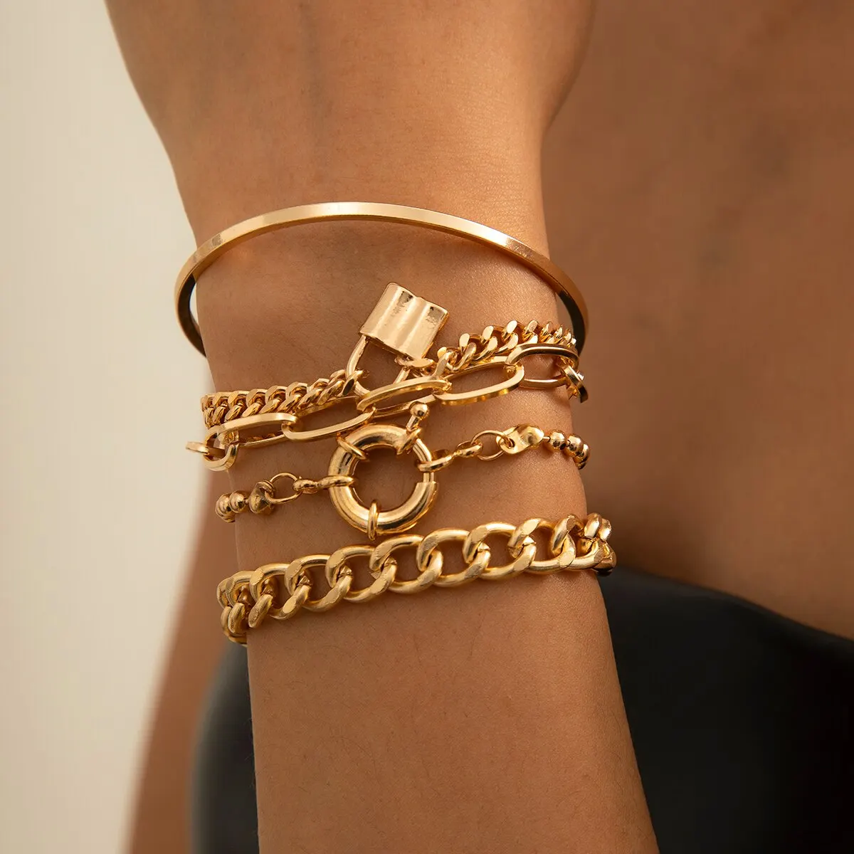 Punk Heavy Metal Rhinestone Chain Bracelets Set for Women Adjustable Crystal Pulseras Bangles Hand Jewelry Gift Steampunk Men 2 Mallzona S23a815a5d4534b4aaff66e8979c028051 Punk Heavy Metal Rhinestone Chain Bracelets Set for Women Adjustable Crystal Pulseras Bangles Hand Jewelry Gift Steampunk Men Mallzona