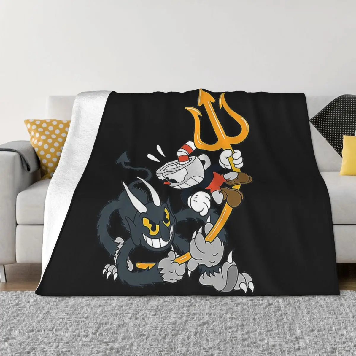 Cuphead Cup Head Game Blanket Flannel Spring Autumn The Devil Warm Throws For Winter Bedding
Cuphead Cup Head Game Blanket Flannel Spring Autumn The Devil Warm Throws For Winter Bedding
