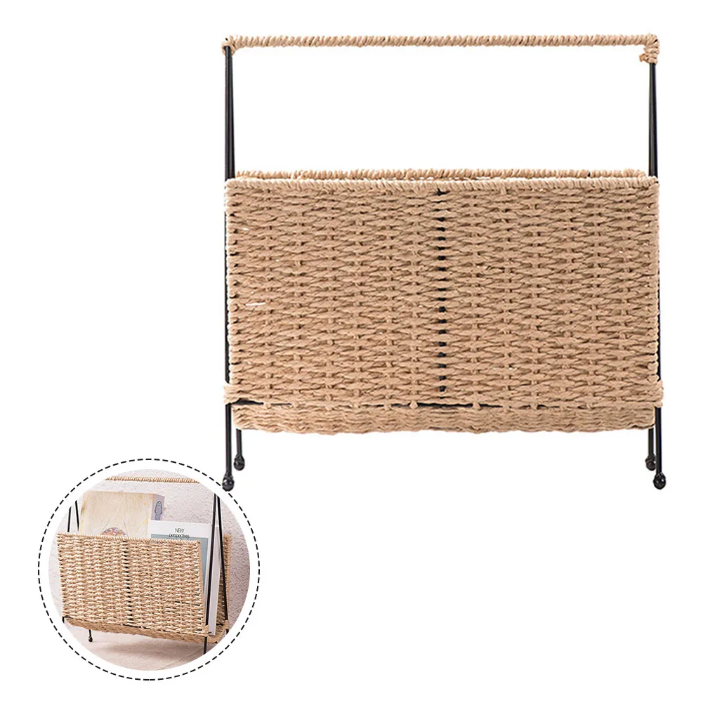 Handmade Small Macrame Magazine Basket Rustic Style Snacks Sundries Book Woven Storage Baskets Home Supplies For Organizing
Handmade Small Macrame Magazine Basket Rustic Style Snacks Sundries Book Woven Storage Baskets Home Supplies For Organizing