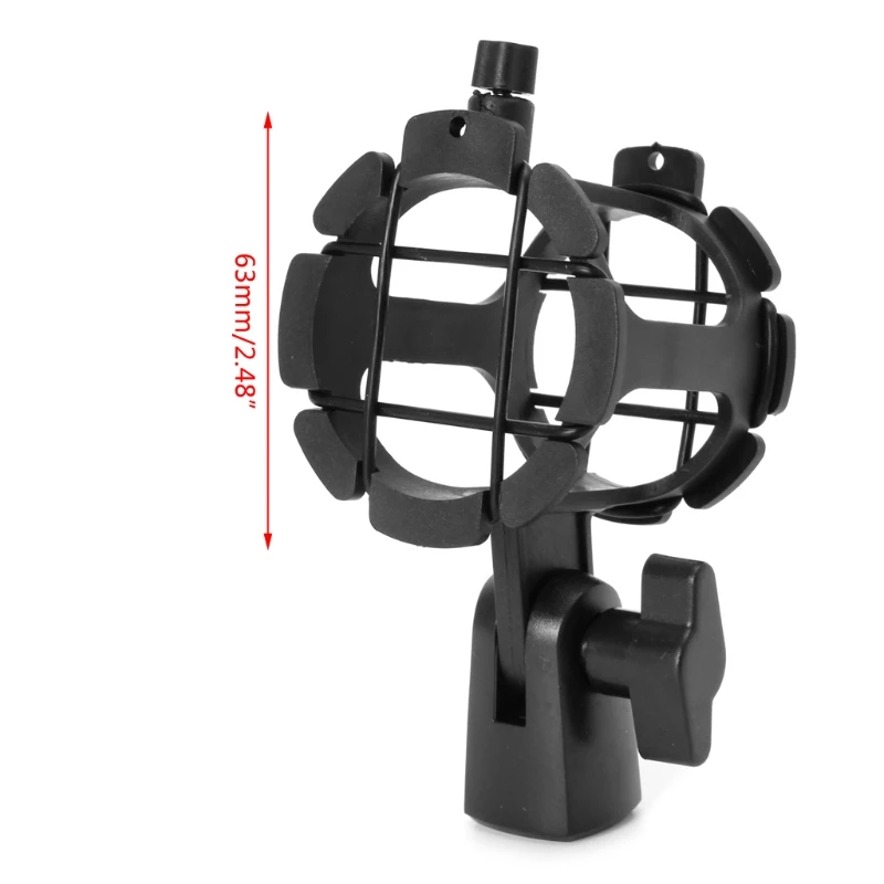 

2024 New Microphone Shock Mount Holder Stand for 63mm Large Diameter Studio Condenser Mic