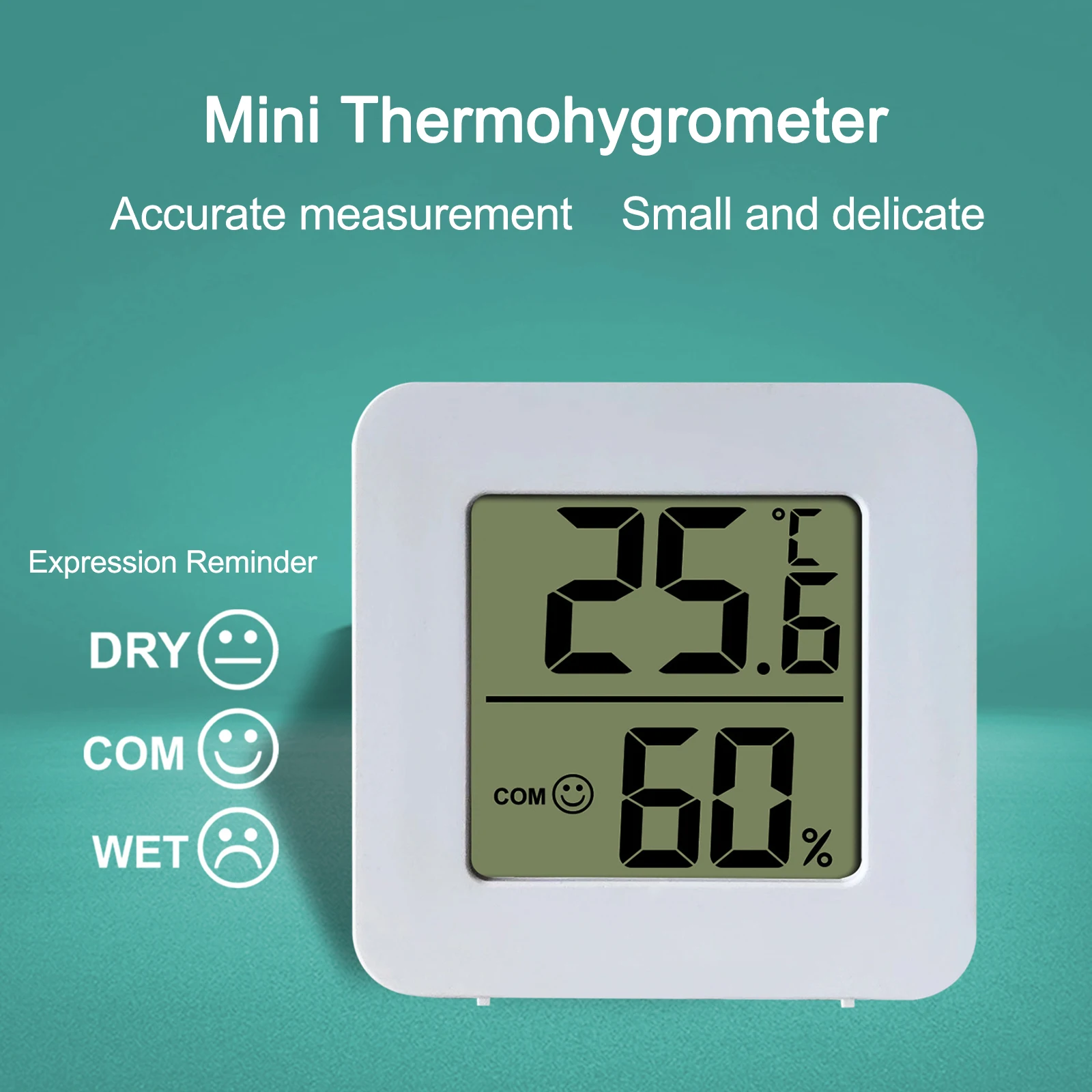 Mini LCD Digital Thermometer Hygrometer Indoor Electronic Temperature Humidity Meter 4.5x4.5x1.6cm Touch Design Sensor Gauge
Mini LCD Digital Thermometer Hygrometer Indoor Electronic Temperature Humidity Meter 4.5x4.5x1.6cm Touch Design Sensor Gauge