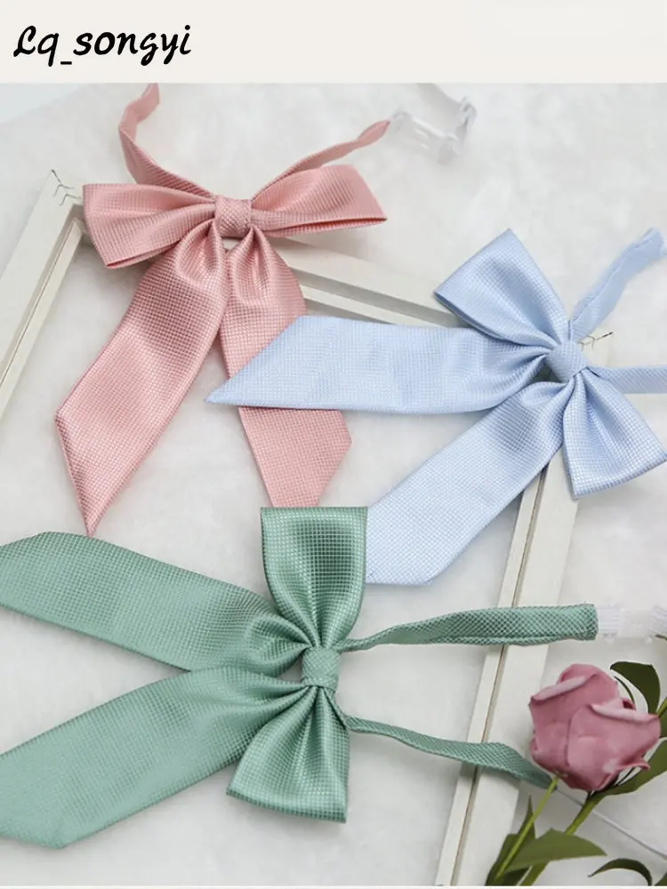 2023 Solid Bow Tie Ladies Bowtie Japanese Adjustable JK Bowties School Fine Thread Sharp-angled Sailor Women Girls Shirt Ties
2023 Solid Bow Tie Ladies Bowtie Japanese Adjustable JK Bowties School Fine Thread Sharp-angled Sailor Women Girls Shirt Ties