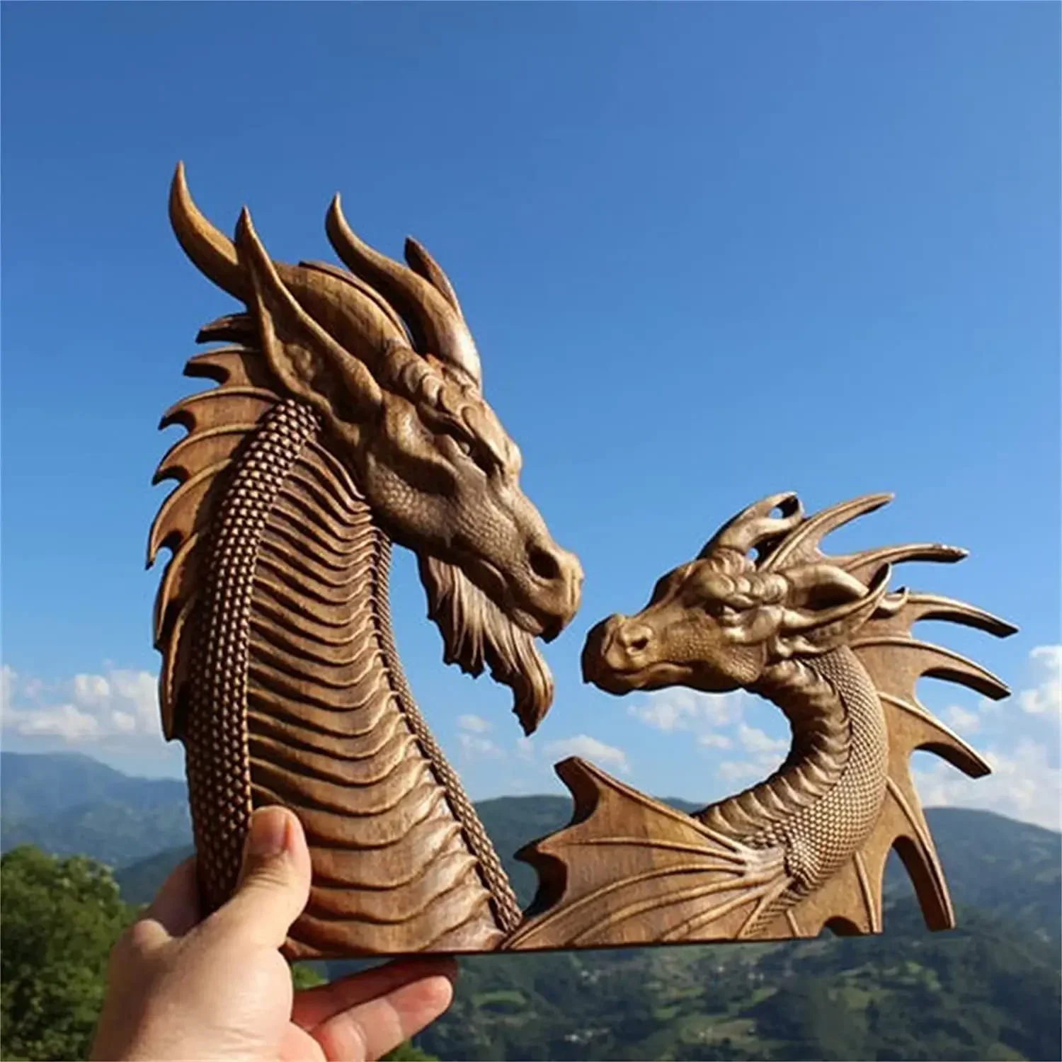 Dragon Statue Wall Decor, Wooden Carving Dragon Art, Creative Norse Dragons Wood Carving Wall Hanging, Decorative Boho Home
Dragon Statue Wall Decor, Wooden Carving Dragon Art, Creative Norse Dragons Wood Carving Wall Hanging, Decorative Boho Home