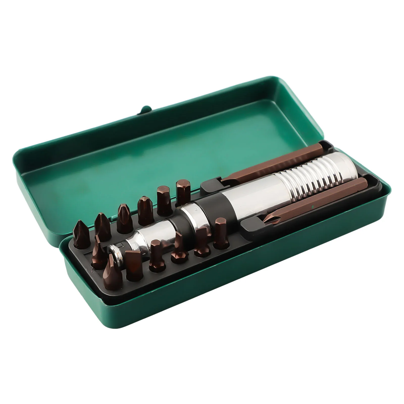 16pcs Impact Screwdriver Bits Handle Kit Heavy-duty Anti Slip Handle PH1 PH2 PH3 PH4 SL5 SL6 SL8 H5 H6 H8 Multi Drive Bit
16pcs Impact Screwdriver Bits Handle Kit Heavy-duty Anti Slip Handle PH1 PH2 PH3 PH4 SL5 SL6 SL8 H5 H6 H8 Multi Drive Bit