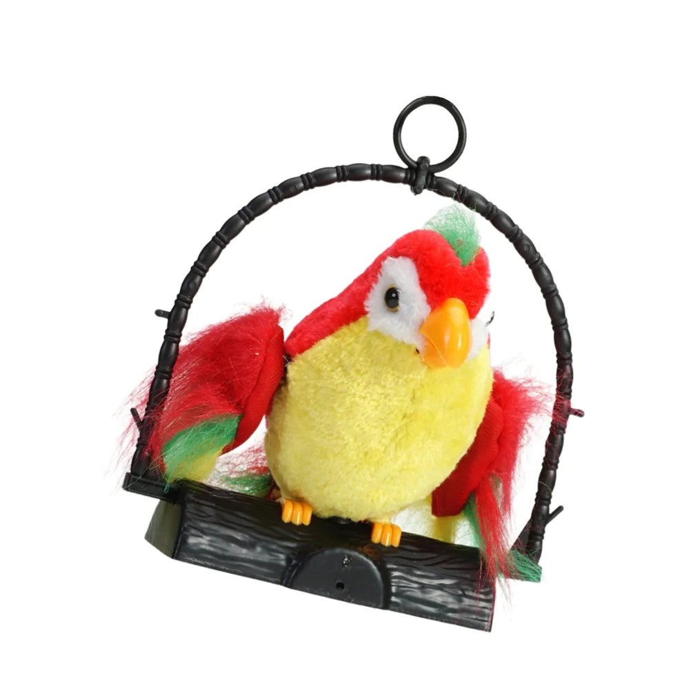 

Говорящий попугай, запись повторяется, Электронная говорящая птица, мягкая плюшевая Мах, Интерактивная развивающая игрушка для детей, подарок на день рождения (