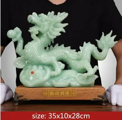 Chinese Lucky Money Dragon Jade Ornaments Crafts Home Living Room TV Cabinet Decorations Opening Gifts Office Desktop Decor
Chinese Lucky Money Dragon Jade Ornaments Crafts Home Living Room TV Cabinet Decorations Opening Gifts Office Desktop Decor