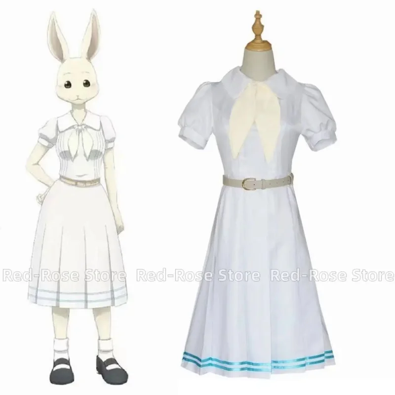 

Унисекс аниме Cos BEASTARS Хару кролик с коротким рукавом Косплей Аксессуары униформы костюмы