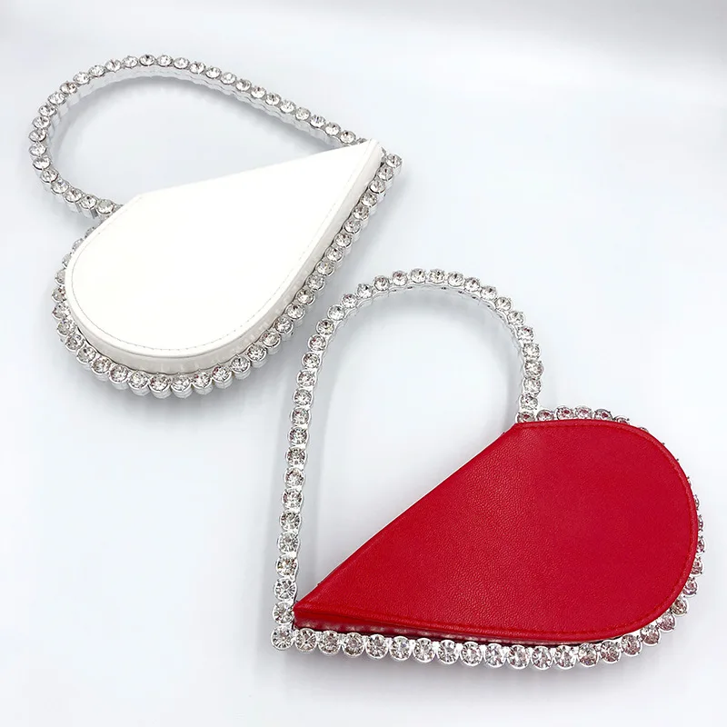 Diamond Red Heart Evening Clutch Women's Designer Chic RhinestoneBlack Wallet Wedding Party Sac A Main
Diamond Red Heart Evening Clutch Women's Designer Chic RhinestoneBlack Wallet Wedding Party Sac A Main