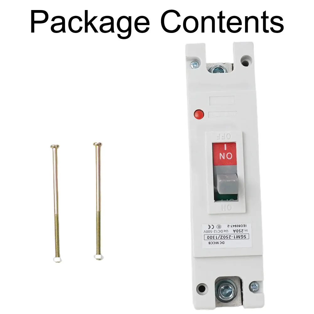 1PCS Circuit Breaker 250A Molded Case Circuit Breaker Battery MCCB Automotive Charging Station Protector DC12-500V Power Tool
1PCS Circuit Breaker 250A Molded Case Circuit Breaker Battery MCCB Automotive Charging Station Protector DC12-500V Power Tool