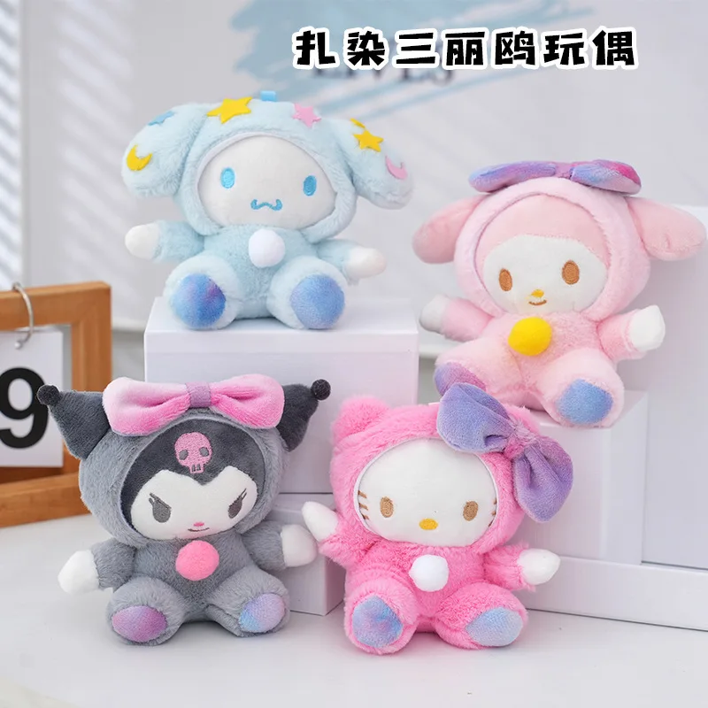 Cute Sanrio Hello Kitty doll tie-dye series plush toy Kawaii Kuromi School bag pendant cartoon Anime Cinnamoroll gift wholesale
Cute Sanrio Hello Kitty doll tie-dye series plush toy Kawaii Kuromi School bag pendant cartoon Anime Cinnamoroll gift wholesale