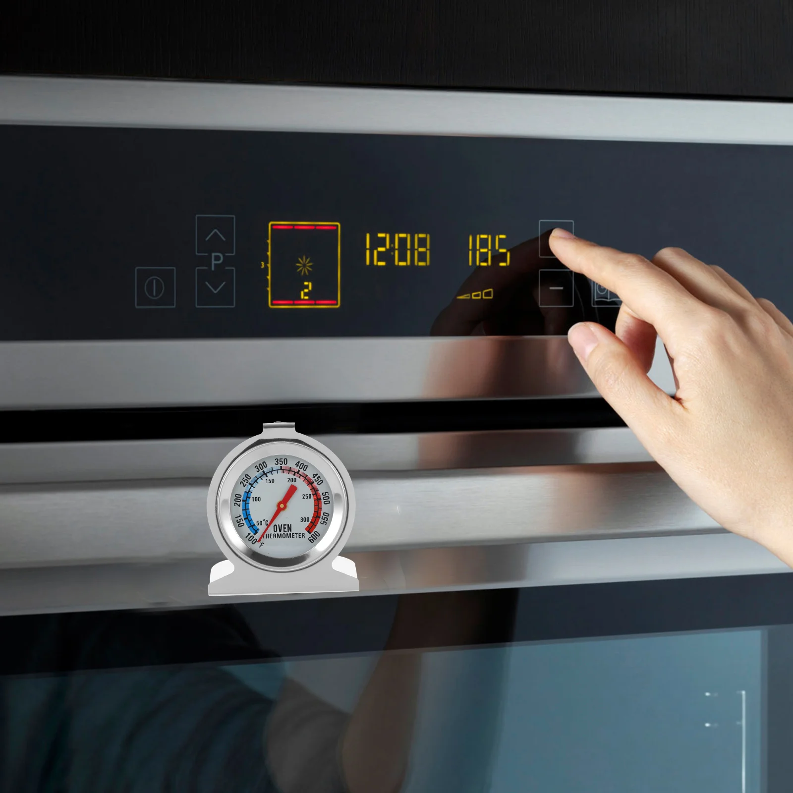 Oven Thermometer Temperature Gauge Baking Digital Seat Smoker Thermometre Stainless Steel Home
Oven Thermometer Temperature Gauge Baking Digital Seat Smoker Thermometre Stainless Steel Home