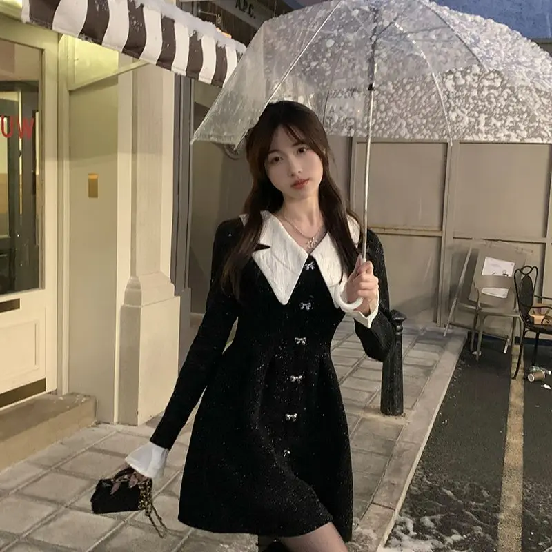 2023 New Autumn Dress Women Large French Doll Collar A Word Black Long Sleeve Velvet Poncho Free Shipping
2023 New Autumn Dress Women Large French Doll Collar A Word Black Long Sleeve Velvet Poncho Free Shipping