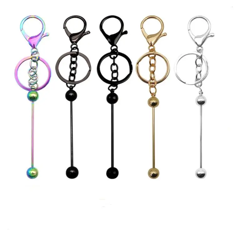 Metal Beaded Keyring Bead Bar Keychain Lobster Clasp Keychains for DIY Car Key Chain Bag Backpack Decor Pendent Gifts SN4097
Metal Beaded Keyring Bead Bar Keychain Lobster Clasp Keychains for DIY Car Key Chain Bag Backpack Decor Pendent Gifts SN4097