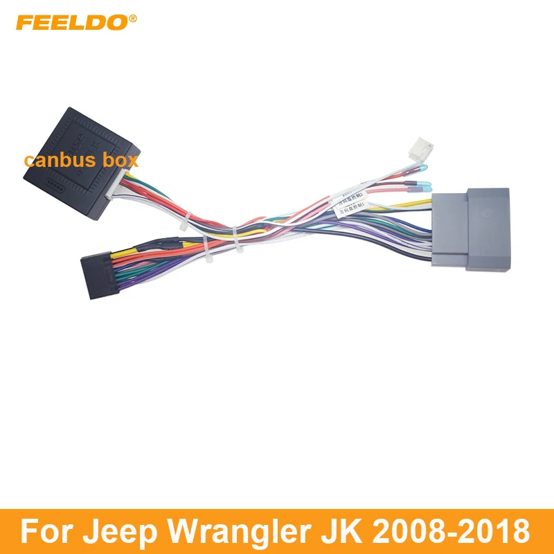 Автомобильный 16-контактный жгут проводов Android FEELDO для Jeep Wrangler JK (2008-2018), установка со стереозвуком на вторичном рынке
Автомобильный 16-контактный жгут проводов Android FEELDO для Jeep Wrangler JK (2008-2018), установка со стереозвуком на вторичном рынке