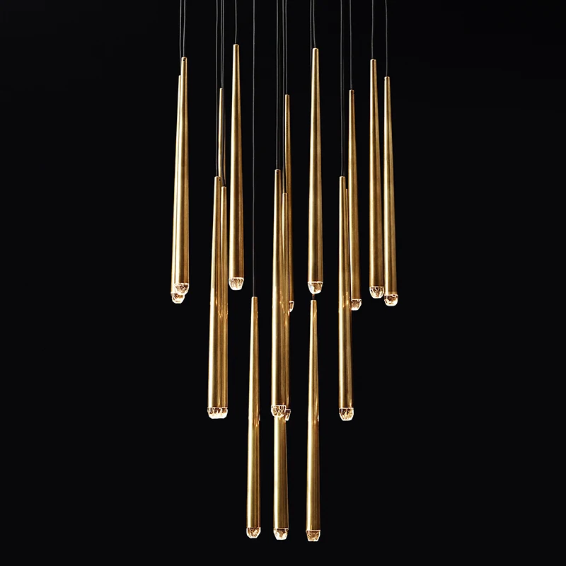 Postmodern Luxury Crystal LED Chandeliers Nordic Golden Black Long Chandelier Stairs Hanging Lamp Restaurant Ceiling Chandeliers
Postmodern Luxury Crystal LED Chandeliers Nordic Golden Black Long Chandelier Stairs Hanging Lamp Restaurant Ceiling Chandeliers