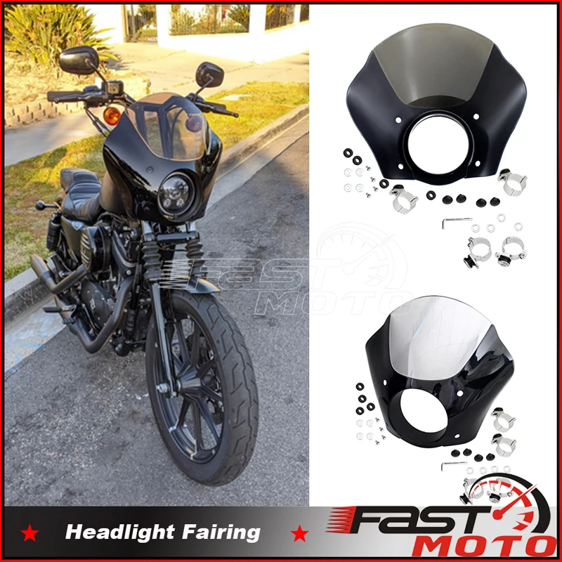 Headlight Fairing Mask w/ Mount Kit Fit For Harley Iron Sportster 883 Low 72 XL883L 1200 Roadster XL883R Custom Deluxe Roadster
Headlight Fairing Mask w/ Mount Kit Fit For Harley Iron Sportster 883 Low 72 XL883L 1200 Roadster XL883R Custom Deluxe Roadster
