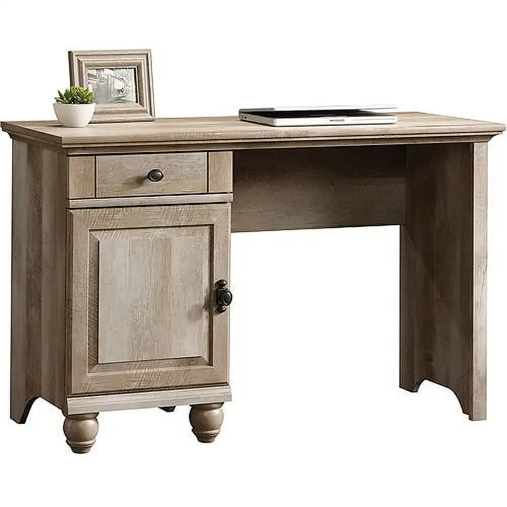 

Lintel Oak Finish Wooden Office Desk Writing Computer Desk Workstation with Storage Drawer