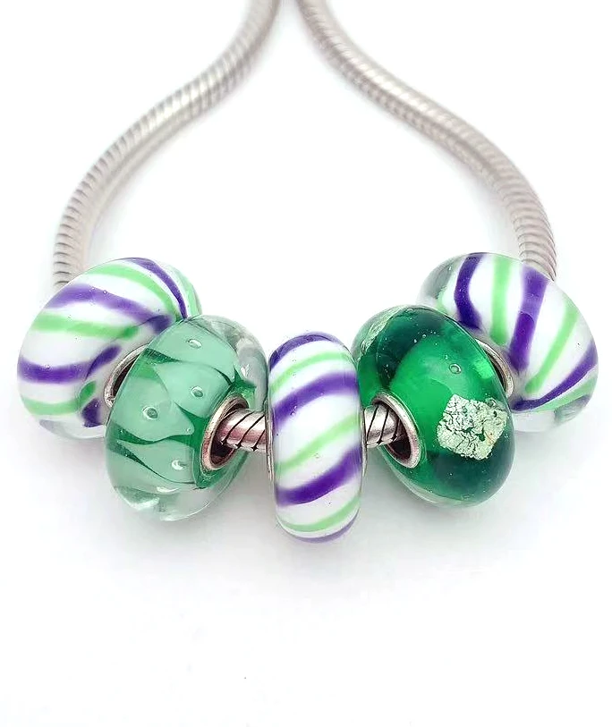 YG517 5X 100% Authenticity S925 Sterling Silver Beads Murano Glassbeads NEW Fit European Charms Bracelet Diy Jewelry Lampwork
YG517 5X 100% Authenticity S925 Sterling Silver Beads Murano Glassbeads NEW Fit European Charms Bracelet Diy Jewelry Lampwork