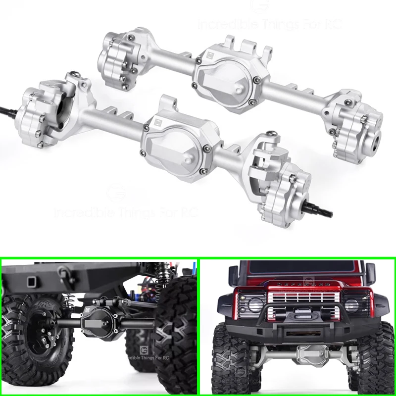 Metal Wilderness Axle Assembly All-in-one Axle for 1/10 RC Crawler Car Traxxas TRX4 Defender Bronco Blazer Ackerman Upgrade Part
Metal Wilderness Axle Assembly All-in-one Axle for 1/10 RC Crawler Car Traxxas TRX4 Defender Bronco Blazer Ackerman Upgrade Part