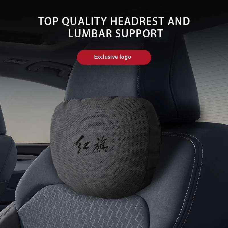 

Car Seat Headrest Neck Pillow Protective Cover Suitable For HONGQI H3 H9 HS5 HS7 H7 HS9 H5 HS3 EHS9 E-HS3 E-QM5 Accessories 2024