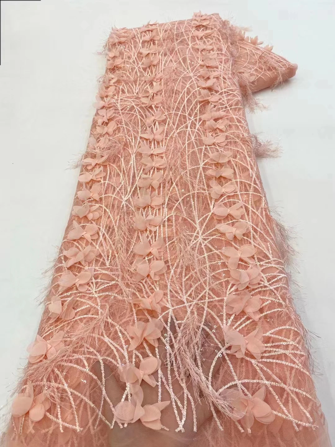 African Lace Fabric 2024 High Quality French 3D Flower Embroidery Applique Tulle Lace Fabric For Party Dress XZ
African Lace Fabric 2024 High Quality French 3D Flower Embroidery Applique Tulle Lace Fabric For Party Dress XZ