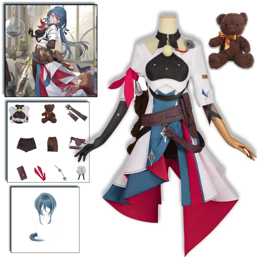 Anime Game Honkai Star Rail Natasha Cosplay Costume Toy Bear Headgear Wig Full Set Halloween Carnival Christmas Party For Women
Anime Game Honkai Star Rail Natasha Cosplay Costume Toy Bear Headgear Wig Full Set Halloween Carnival Christmas Party For Women