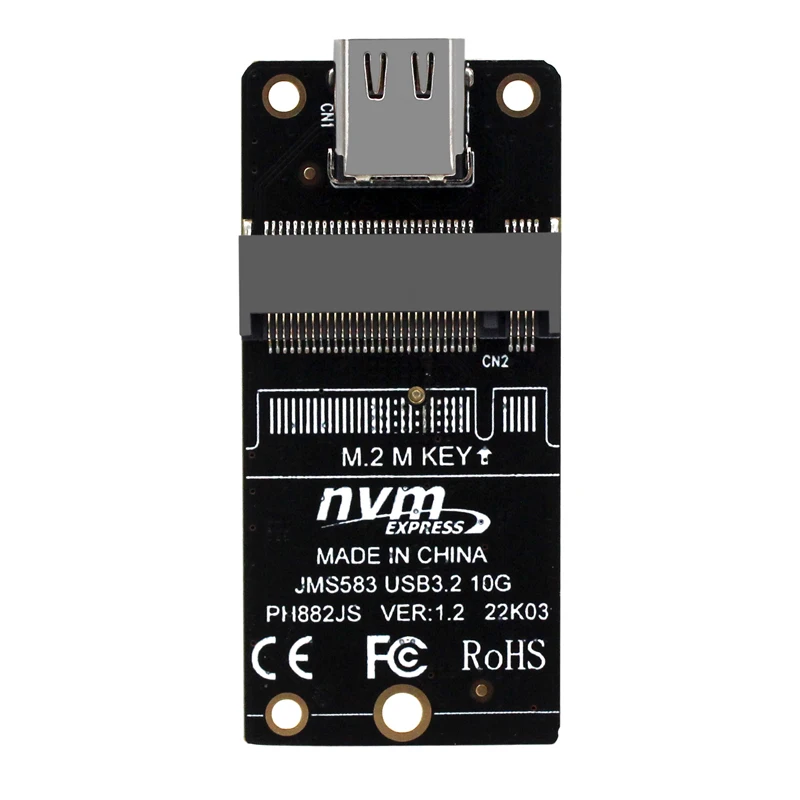 NVME USB Adapter NVME to USB 3.1 TYPE C 10Gbps Riser M2 PCIE NVME SSD to USB C Conveter JMS583 Chip M Key for 2230 M.2 NGFF SSD
NVME USB Adapter NVME to USB 3.1 TYPE C 10Gbps Riser M2 PCIE NVME SSD to USB C Conveter JMS583 Chip M Key for 2230 M.2 NGFF SSD