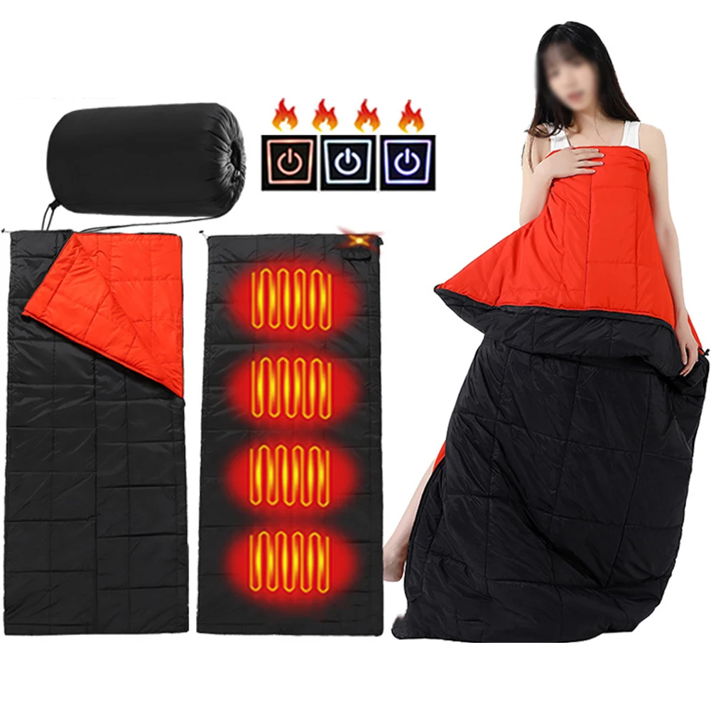 Multi-Functional Electric Heated Sleeping Bag Winter Down Sleeping Bag For Cold Weather Lightweight Outdoor Camping Hiking Tools
Multi-Functional Electric Heated Sleeping Bag Winter Down Sleeping Bag For Cold Weather Lightweight Outdoor Camping Hiking Tools