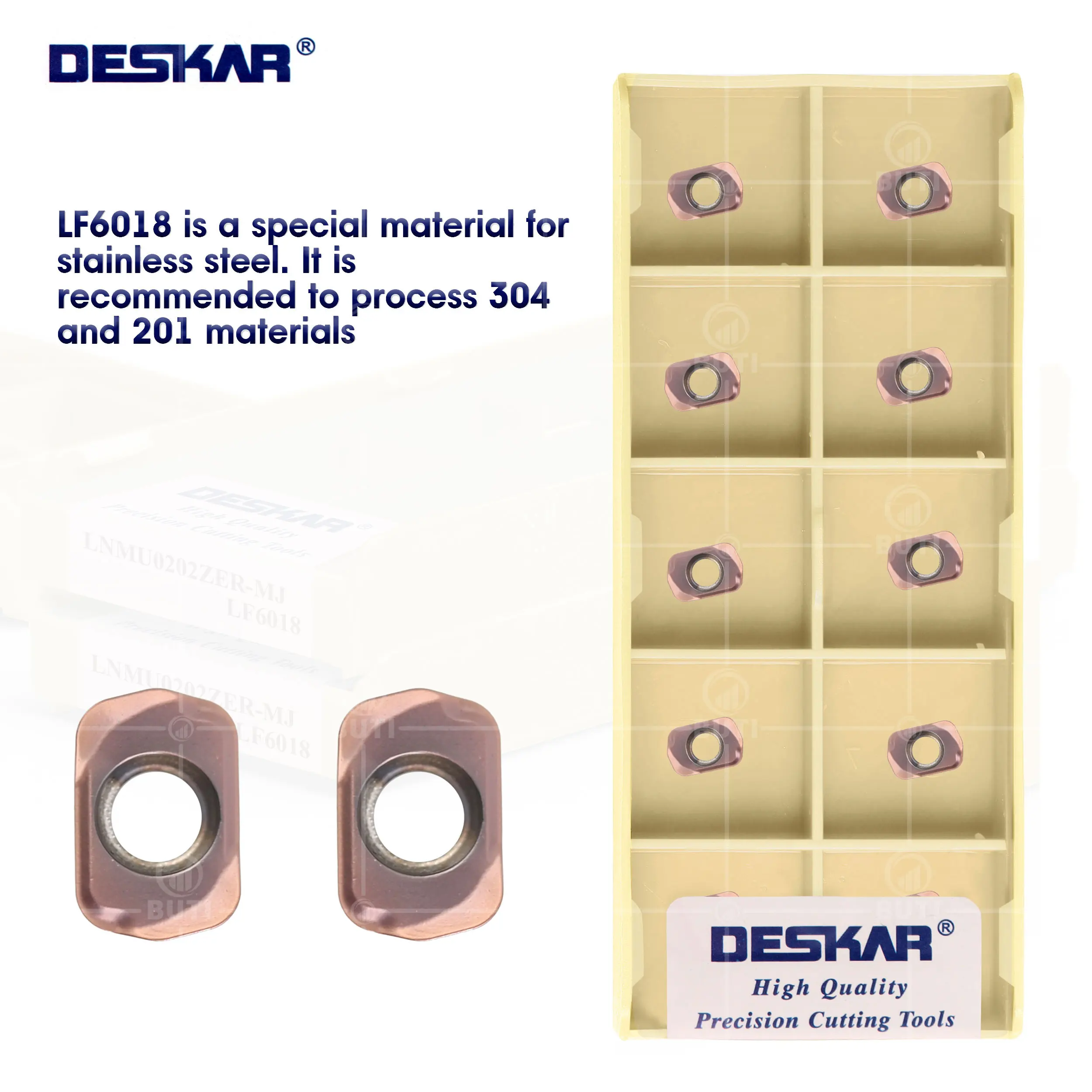 

DESKAR 100% оригинальный Φ LF6018 инструмент для фрезерования, твердосплавная режущая вставка, токарный станок с ЧПУ, резак из нержавеющей стали