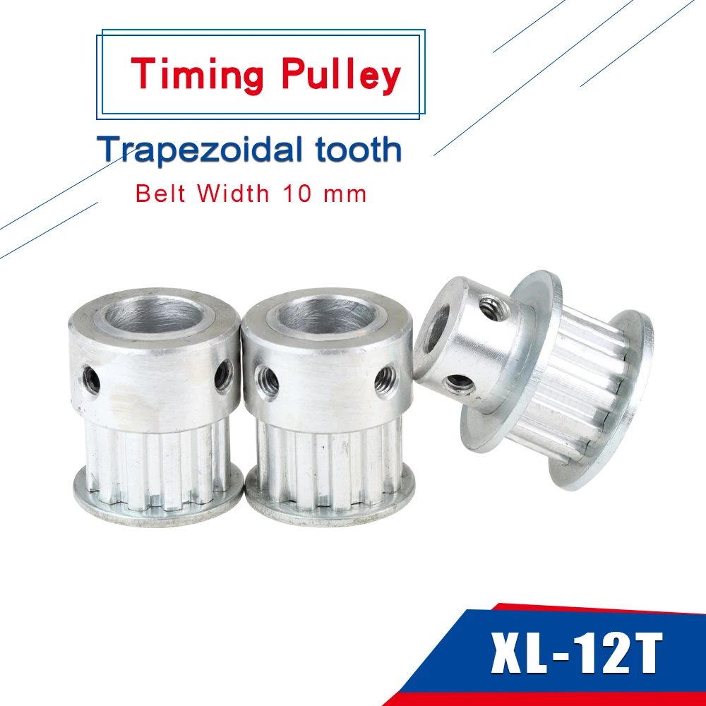 XL 12T Timing Pulley Bore4/5/6/6.35/7/8 mm Teeth Pitch 5.08 mm Aluminum Pulley Wheel Teeth Width 11 mm For 10 mm XL Timing Belt
XL 12T Timing Pulley Bore4/5/6/6.35/7/8 mm Teeth Pitch 5.08 mm Aluminum Pulley Wheel Teeth Width 11 mm For 10 mm XL Timing Belt