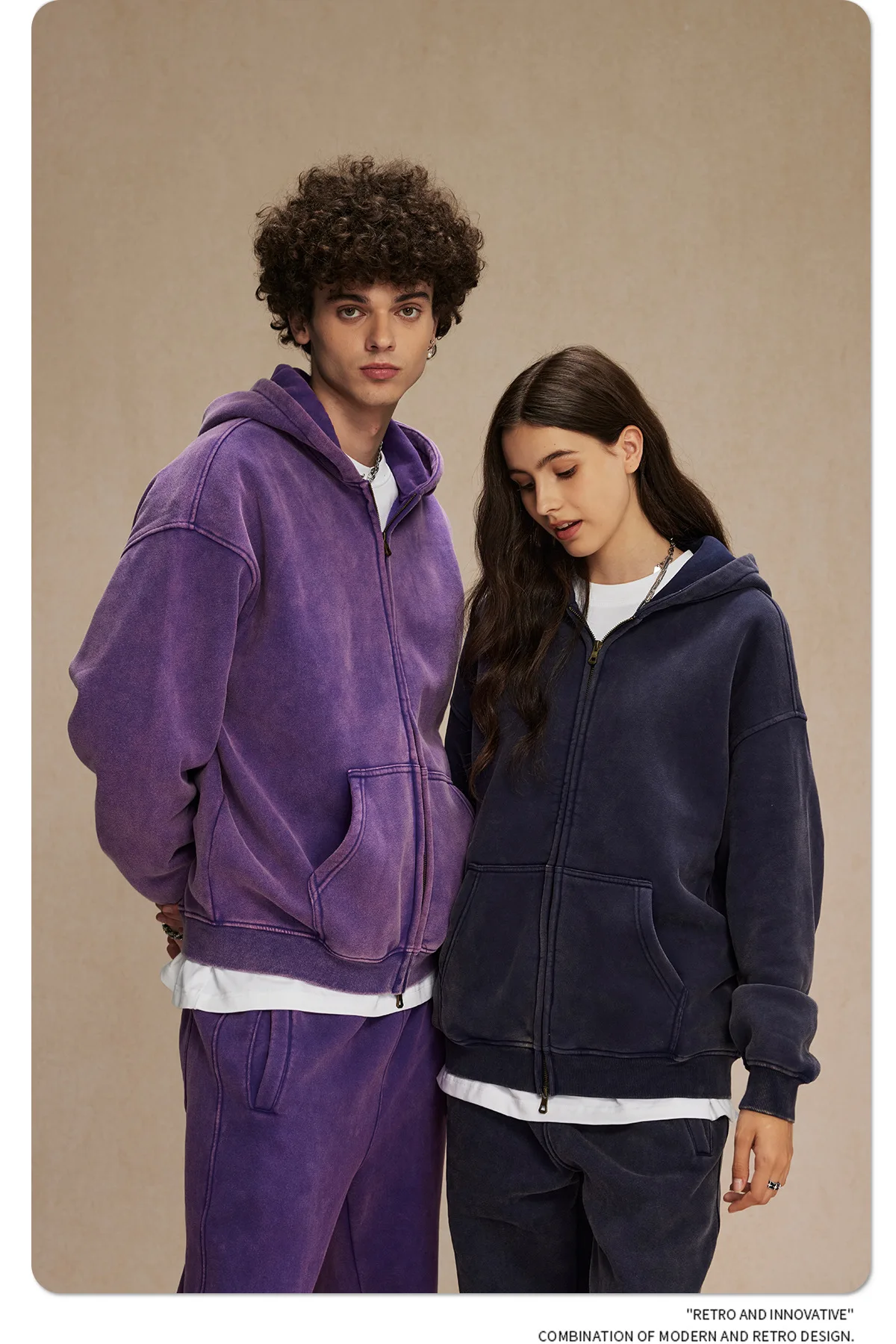 IEFB Men's Wear Wax Printing Vintage Male Hoodies Oversized Loose Zipper Water Washed Plush Sweatshirt Trendy New 9C9349 68 S23c59575ea1c4861a2faad5ee9018a30i