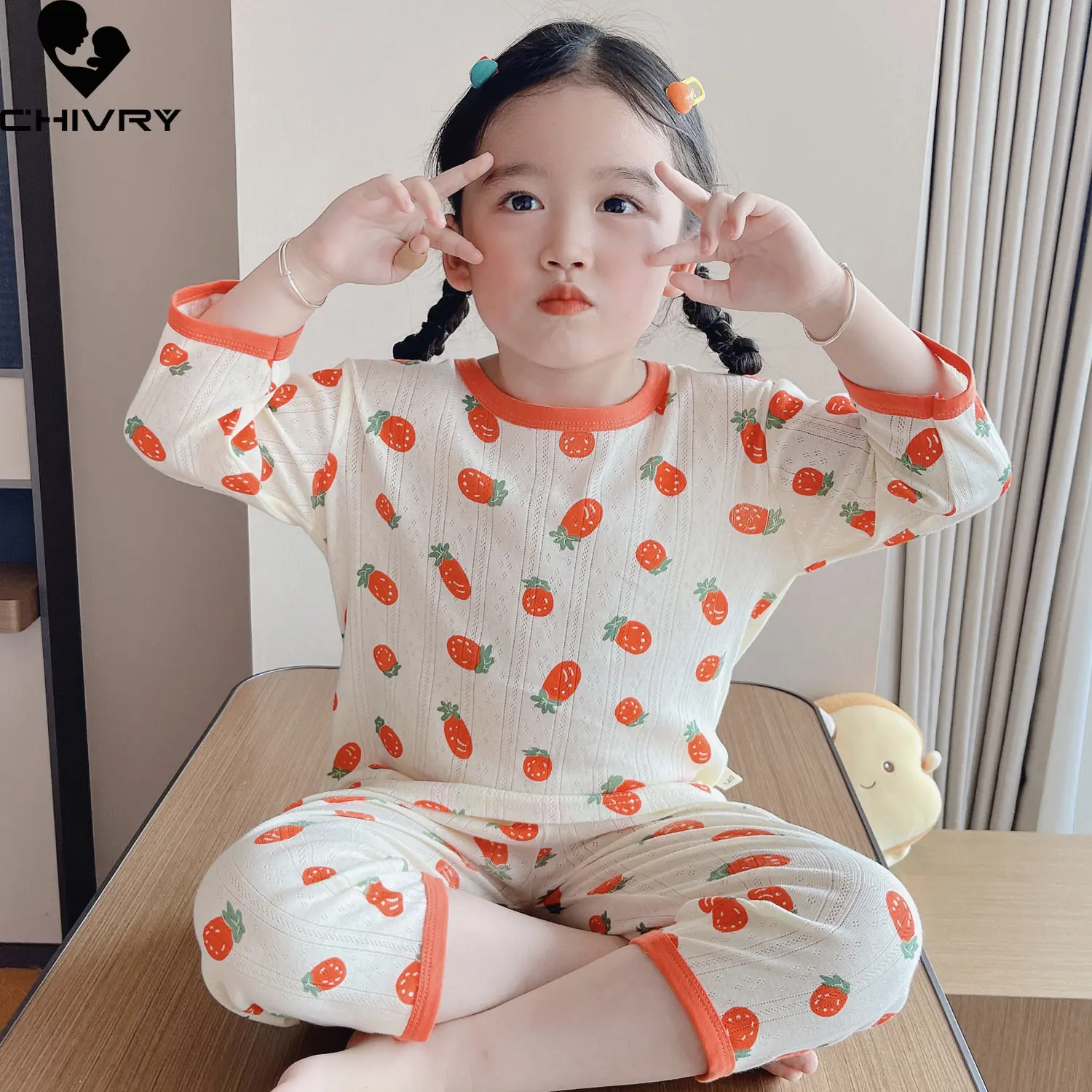 New Kids Boys Summer Pajamas Cartoon Three-quarter Sleeve O-Neck Cute T-Shirt Tops with Pants Baby Girls Sleepwear Clothing Sets
New Kids Boys Summer Pajamas Cartoon Three-quarter Sleeve O-Neck Cute T-Shirt Tops with Pants Baby Girls Sleepwear Clothing Sets