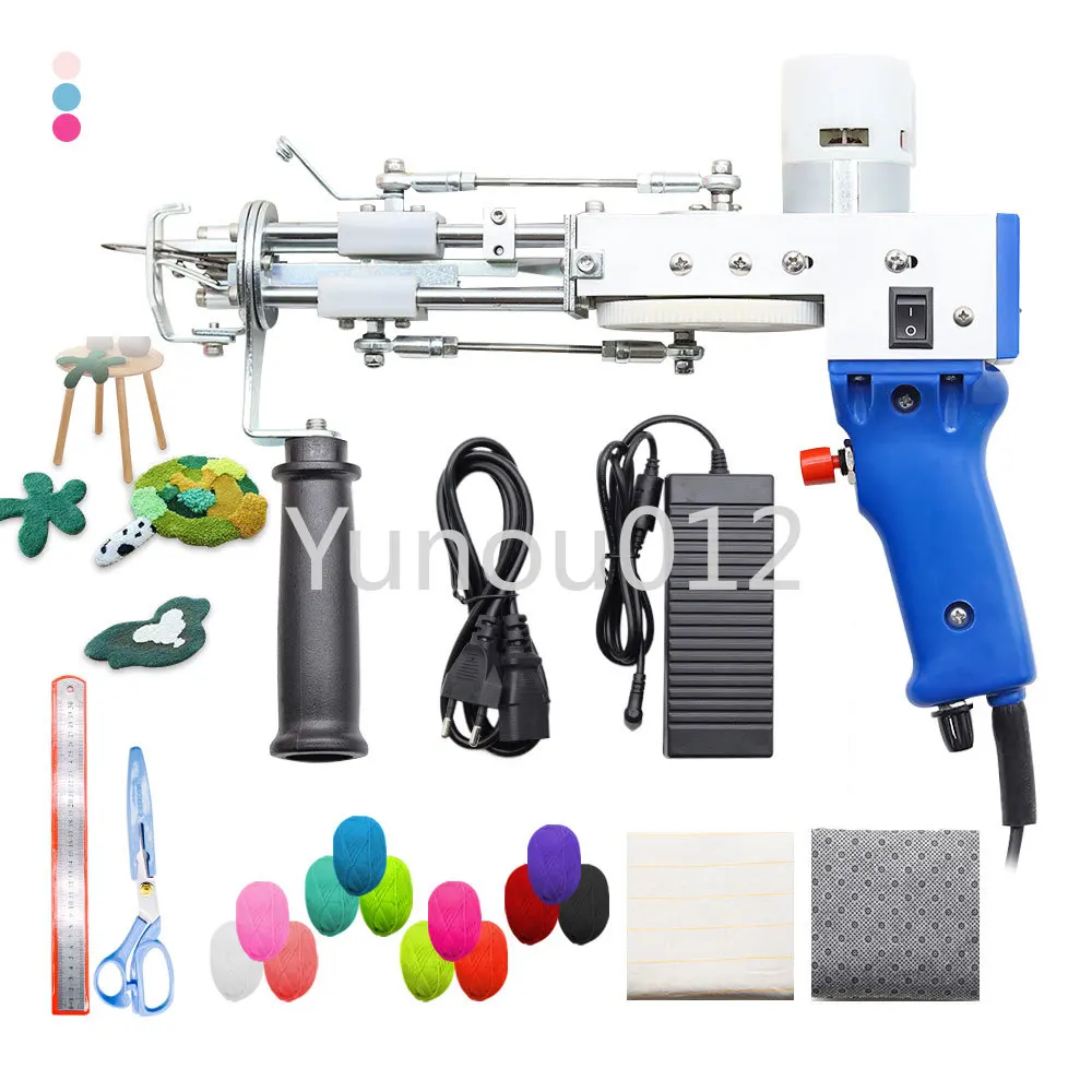 2 in 1 Electric Carpet Tufting Gun Hand Gun Carpet Weaving Flocking Machine Loop Pile Cut Tool Clipper Pile Upgrade
2 in 1 Electric Carpet Tufting Gun Hand Gun Carpet Weaving Flocking Machine Loop Pile Cut Tool Clipper Pile Upgrade