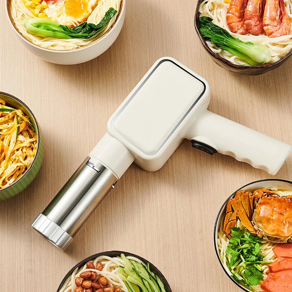 

Handheld Electric Pasta Maker with 5 Different Shapes Portable Wireless Noodle Maker Fast Pressing Pasta Machine Kitchen Gadgets