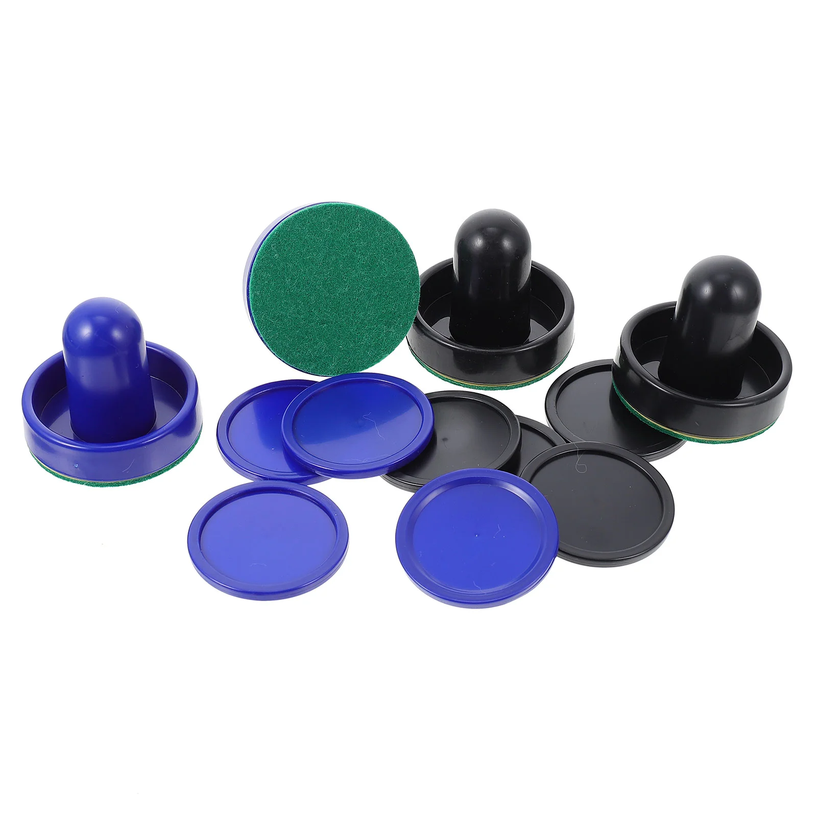 

Air Hockey Felt Pushers Strikers Goalies Plus Pucks Air Hockey Replacement Accessories Adult Table Games Entertaining Toy