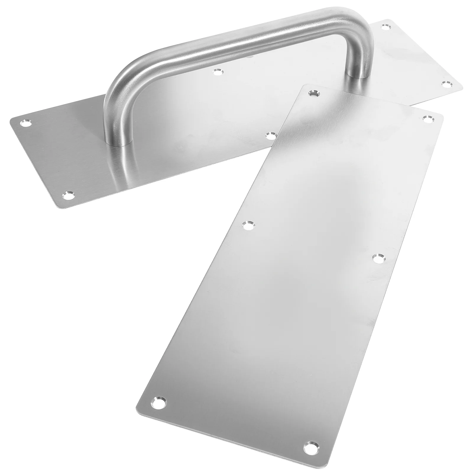 

Door Push Plate Stainess Steel Door Handle Pull Push Plate Door Knobs Screws Hardware Set