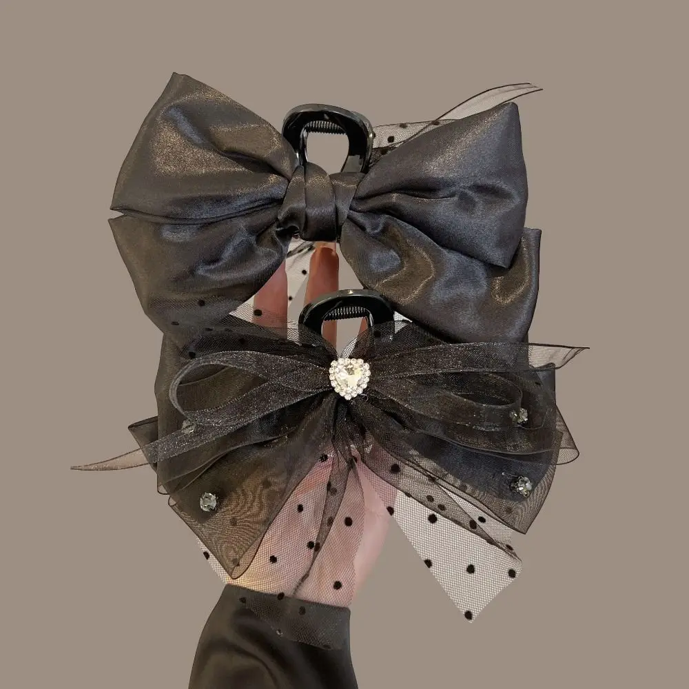 Tassels Bow Claw Clips Shark Claw Clip Black Bowknot Ribbon Korean Style Accessories Zircon Ponytail Clip Birthday Party 
Tassels Bow Claw Clips Shark Claw Clip Black Bowknot Ribbon Korean Style Accessories Zircon Ponytail Clip Birthday Party
