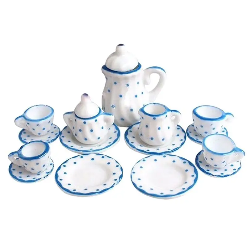 Miniature 1: 12 Toy 15 Pcs Blue Flower Porcelain Tea Set Simulation Dollhouse Dropship
Miniature 1: 12 Toy 15 Pcs Blue Flower Porcelain Tea Set Simulation Dollhouse Dropship