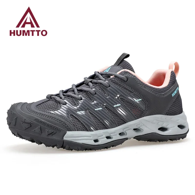 

HUMTTO Beach Women's Shoes Breathable Flats Sports Shoes for Women Luxury Designer Ladies Sneaker Black Casual Woman Sneakers